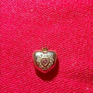 Pandora two toned princess heart
